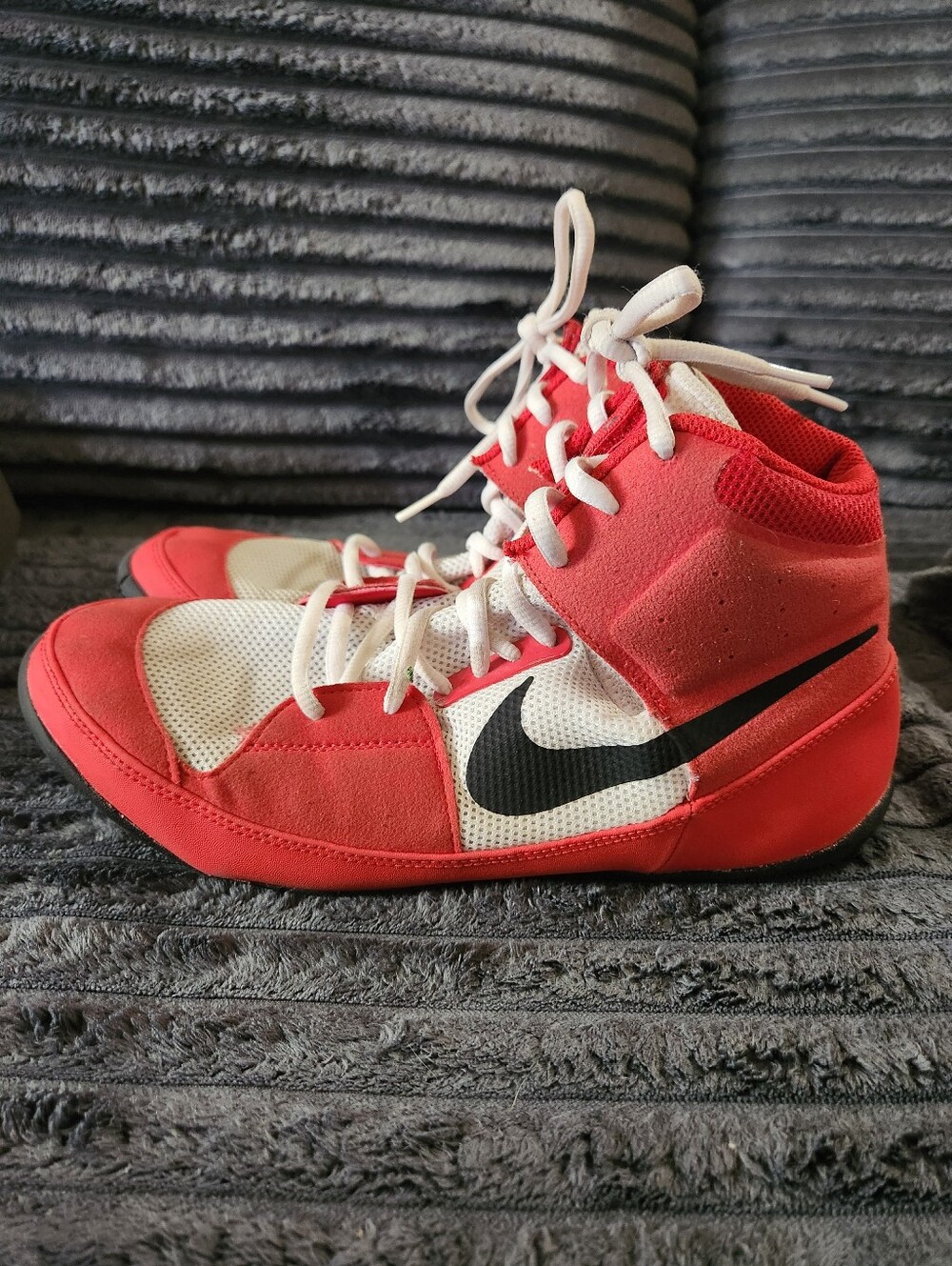 Men's (Prod CFM) Nike Fury Wrestling/MMA Shoes Chicago Red/White/Black Size 10